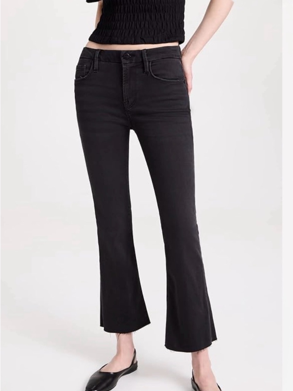 Frame Denim Women’s Boot Cut Jeans black